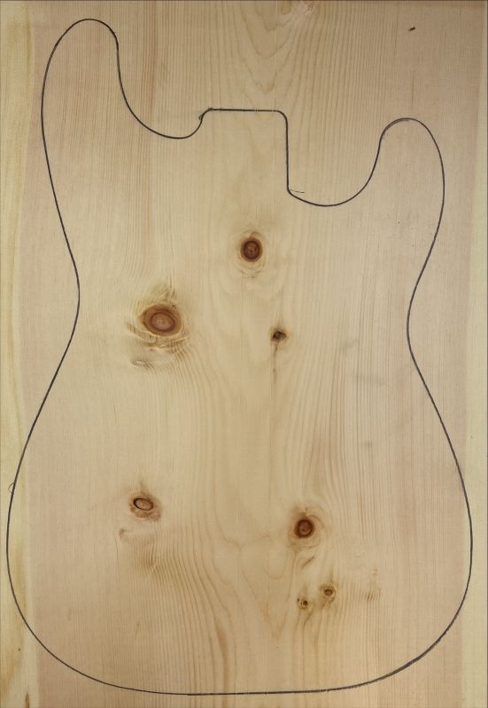 Body Swiss Pine, Unique Piece #010, 1-pc., 570 x 360 x 50mm